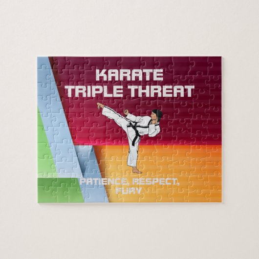 TOP Karate Slogan Legpuzzel (Horizontaal)