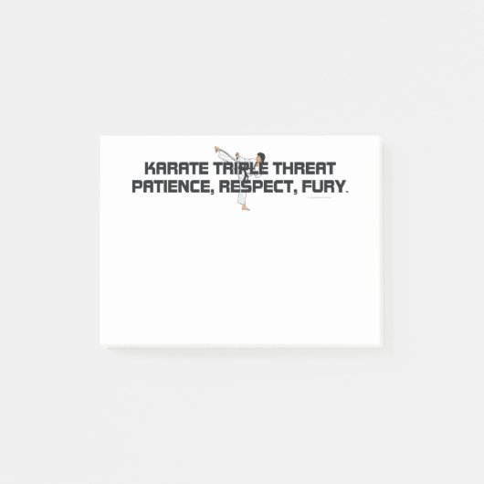 TOP Karate Slogan Post-it® Notes (Voorkant)