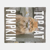 Top Kat FotoPop Fleece Deken (Voorkant (Horizontaal))