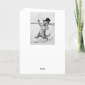 Top kat! - Louis Wain bedankje Bedankkaart (Achterkant)