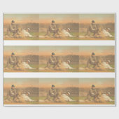 TOP Klassieke honkbal Cadeaupapier (Vlak)