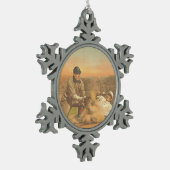 TOP Klassieke honkbal Tin Sneeuwvlok Ornament (Links)