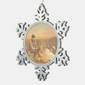 TOP Klassieke honkbal Tin Sneeuwvlok Ornament (Rechts)