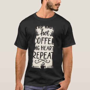 Top Knot Heet Koffie Groot Hart Herhaal