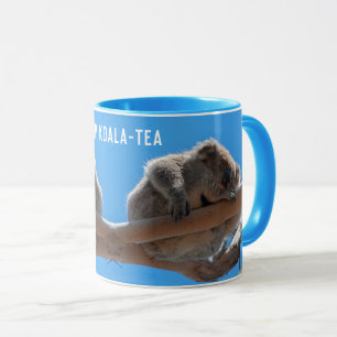 Top Koala-Tea Funny Blue Animal Mok