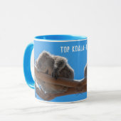 Top Koala-Tea Funny Blue Animal Mok (Voorkant links)