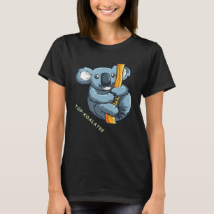 Top-Koalatee Koala Kwaliteit Woordspeling Grappige T-shirt