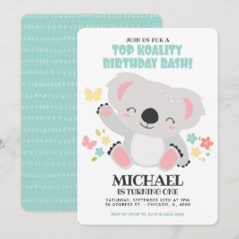 Top Koality Baby Koala Birthday Kaart