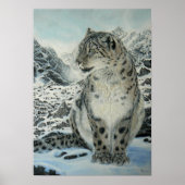 Top Koning Snow Leopard poster groot tot groot (Voorkant)