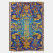 Top Krokodil Lederoptik Deken (Voorkant Verticaal)