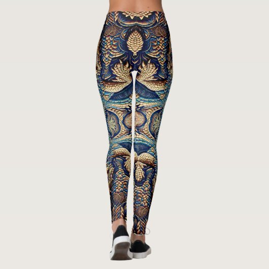 Top Krokodil Lederoptik  Leggings (Achterkant)