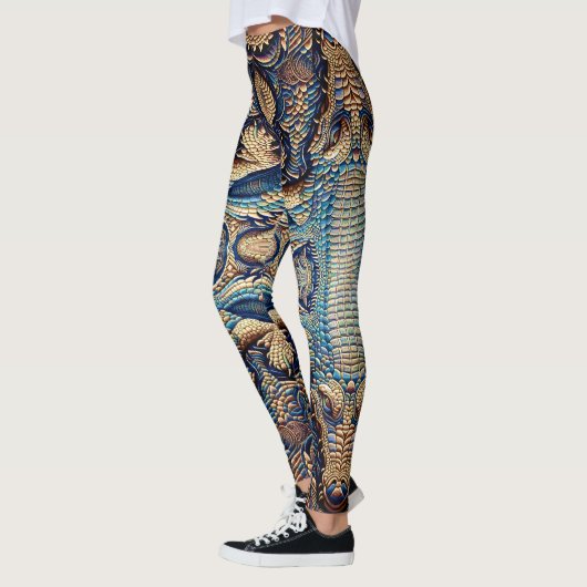 Top Krokodil Lederoptik Leggings (Links)