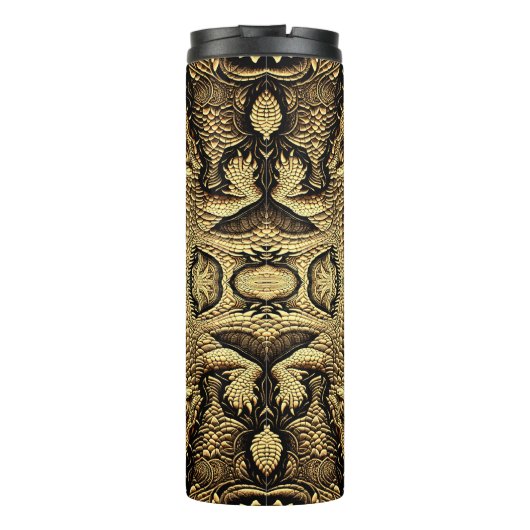 Top Krokodil Lederoptik  Thermosbeker (Achterkant)