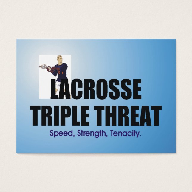 TOP Lacrosse Triple Threat Visitekaartje (Voorkant)