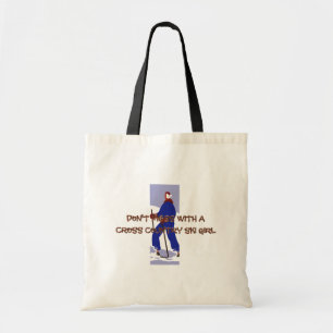 TOP Langlauf Ski Meisje Tank Top Tote Bag