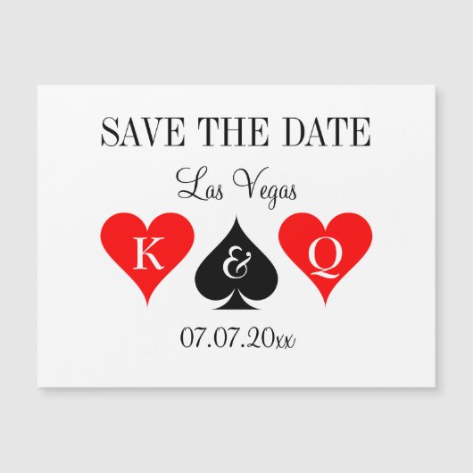 Top Las Vegas bruiloft magnetisch opslaan van de d (Voorkant)