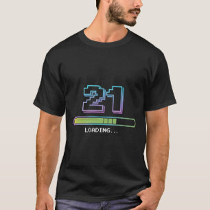 Top Level T-Shirt: '21' Polka Dots met Loading St