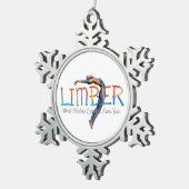 TOP Limber Pilates Tin Sneeuwvlok Ornament (Rechts)
