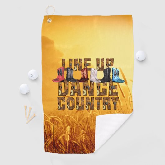 TOP Line Dance Country Golf Handdoek (Insitu)