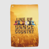 TOP Line Dance Country Golf Handdoek (Voorkant)