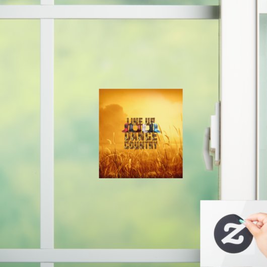 TOP Line Dance Country Window Cling Raamsticker (Huis)