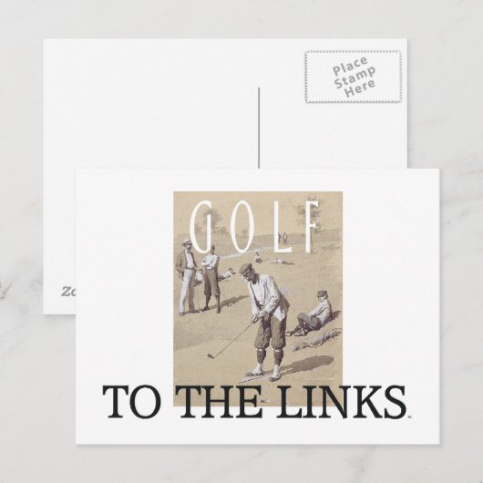 TOP Links Golf Briefkaart (Voorkant / Achterkant)
