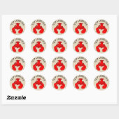 Top Lobster Ronde Sticker (Vel)