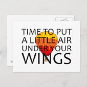 TOP-lucht onder uw vleugels Briefkaart (Voorkant / Achterkant)