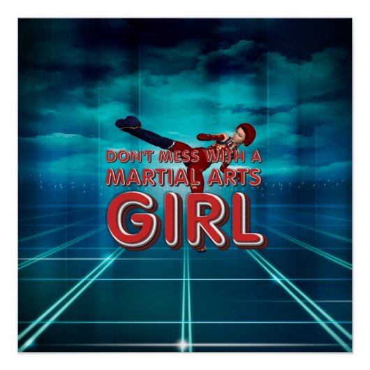 TOP Martial Arts Girl Poster (Voorkant)