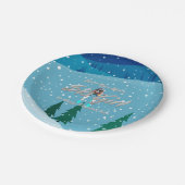 TOP Mess niet met een skimeisje Papieren Bordje (Gekanteld)