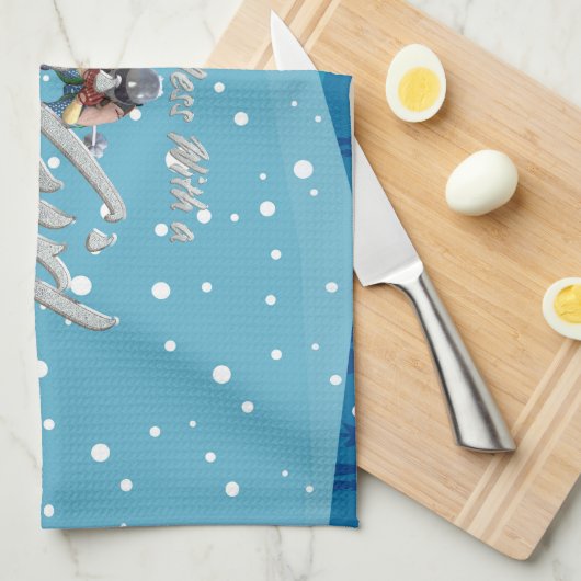 TOP Mess niet met Ski Girl Theedoek (Quarter Fold)