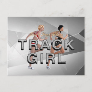 TOP Mess niet met track Girl Briefkaart