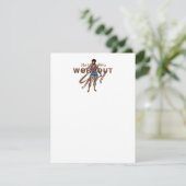 TOP Mess niet met werkuitmeisje Kaart (Staand voorkant)