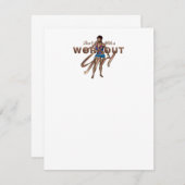 TOP Mess niet met werkuitmeisje Kaart (Voorkant / Achterkant)