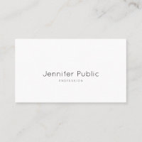 Top minimalistische moderne elegante witte profess