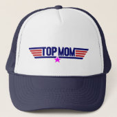 Top Mom Top Pistool geïnspireerd Trucker Pet (Voorkant)
