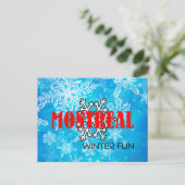 TOP Montreal Winter Fun Briefkaart (Staand voorkant)