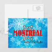 TOP Montreal Winter Fun Briefkaart (Voorkant / Achterkant)