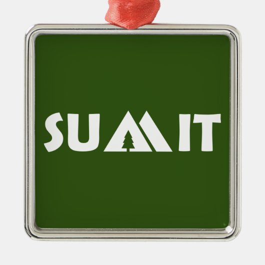 Top Mountains Metalen Ornament (Voorkant)