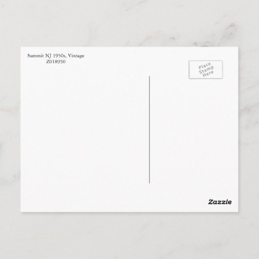 Top NJ 1950,  Briefkaart (Achterkant)