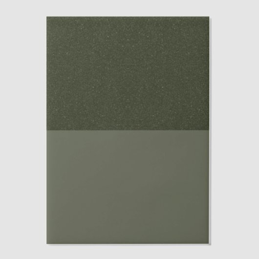 Top Noise Moss Green Vellum Overlay – Uitnodigingen (Voorkant)