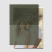 Top Noise Moss Green Vellum Overlay – Uitnodigingen (Offset (Koppel))
