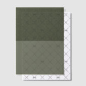 Top Noise Moss Green Vellum Overlay – Uitnodigingen (Offset (Uitnodiging))