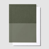 Top Noise Moss Green Vellum Overlay – Uitnodigingen (Offset)