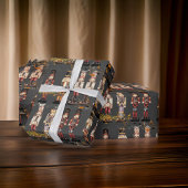 Top Notenkraker Kings Musical Staff Cadeaupapier