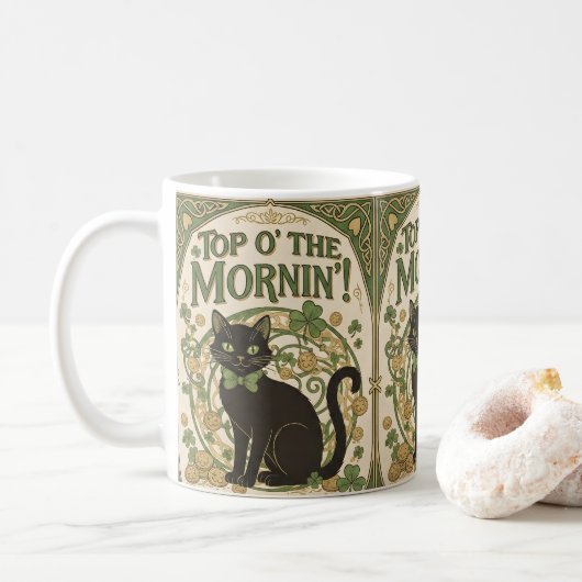 Top O' The Mornin' Coffee Mug Koffiemok (Met donut)