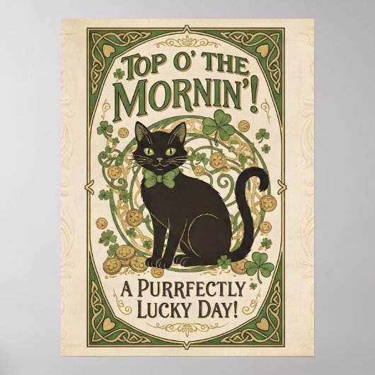Top O' The Mornin'! St. Patrick's Day Poster (Voorkant)