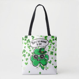 Top O' The Morning' Shamrock Tote Bag