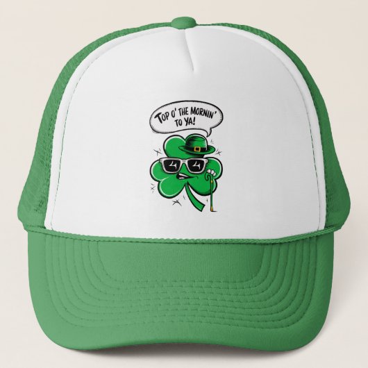 Top O' The Morning' Shamrock Trucker Pet (Voorkant)