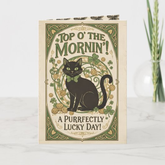 Top O' The Morning! - St. Patrick's Dag Kaart (Voorkant)